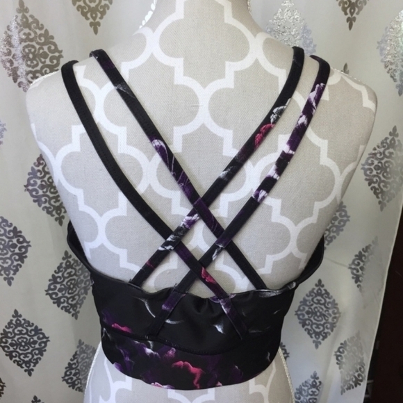 COPY - Athletic works Vibrant Floral Print Sports Bra - Picture 3 of 5